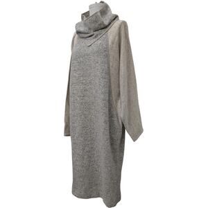 Louis Feraud I. Magnin vintage lambswool angora midi sweater dress US 10